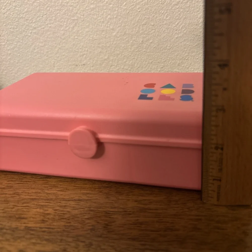 Vintage Mini Caboodles Make Up Jewelry Case With Mirror Model 2605 Pink 2‎ Tier